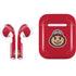 Ohio State University OSUBuckeyes Light Grey Apple AirPods Skin