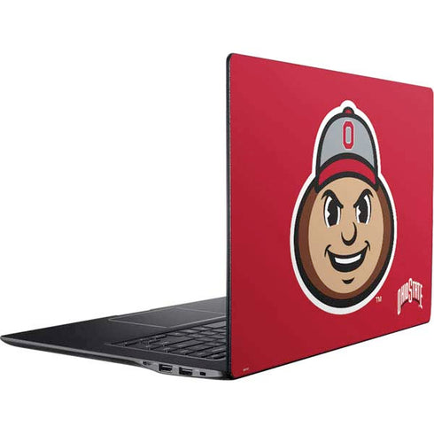 Ohio State University OSUBuckeyes Light Grey Ativ Book 9 (15.6in 2014) Skin