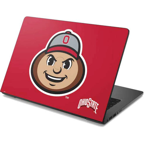 Ohio State University OSUBuckeyes Light Grey Dell Chromebook Skin