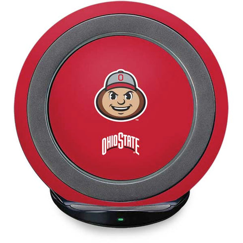 Ohio State University OSUBuckeyes Light Grey Fast Charge Wireless Charging Stand Skin