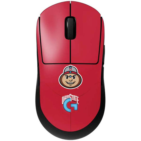 Ohio State University OSUBuckeyes Light Grey G Pro Wireless Gaming Mouse Skin