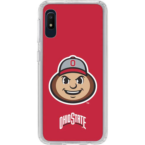 Ohio State University OSUBuckeyes Light Grey Galaxy A10e Clear Case