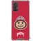 Ohio State University OSUBuckeyes Light Grey Galaxy A32 5G Clear Case