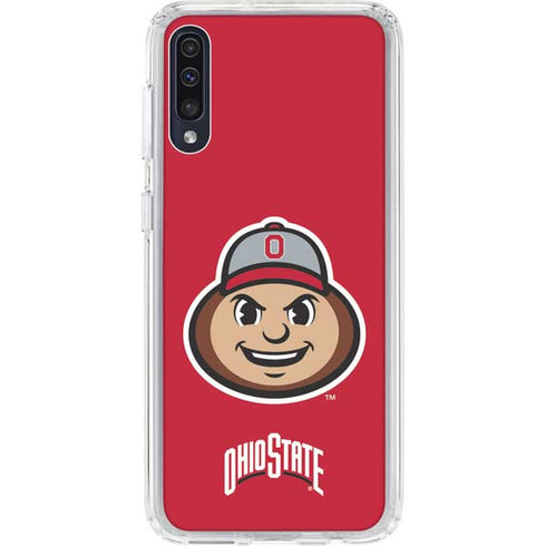 Ohio State University OSUBuckeyes Light Grey Galaxy A50 Clear Case
