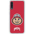 Ohio State University OSUBuckeyes Light Grey Galaxy A50 Clear Case