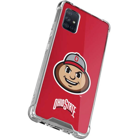 Ohio State University OSUBuckeyes Light Grey Galaxy A51 5G Clear Case