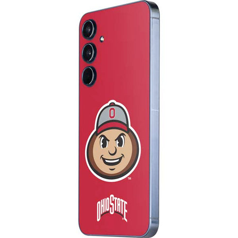 Ohio State University OSUBuckeyes Light Grey Galaxy A55 5G Skin