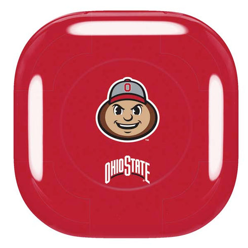 Ohio State University OSUBuckeyes Light Grey Galaxy Buds Live Skin