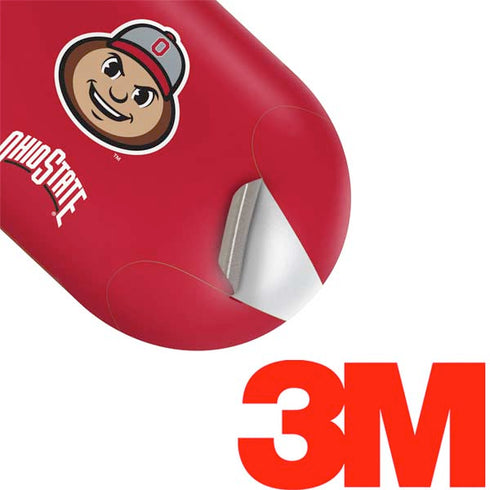 Ohio State University OSUBuckeyes Light Grey Galaxy Buds Plus Skin
