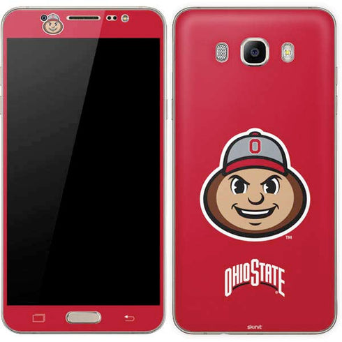 Ohio State University OSUBuckeyes Light Grey Galaxy J7 Skin