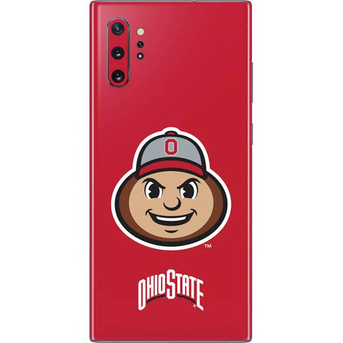 Ohio State University OSUBuckeyes Light Grey Galaxy Note 10 Plus Skin