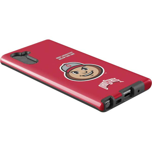Ohio State University OSUBuckeyes Light Grey Galaxy Note 10 Pro Case
