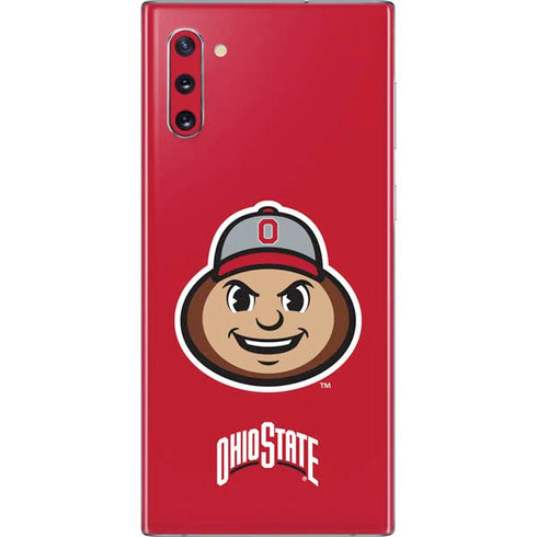 Ohio State University OSUBuckeyes Light Grey Galaxy Note 10 Skin