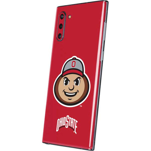 Ohio State University OSUBuckeyes Light Grey Galaxy Note 10 Skin