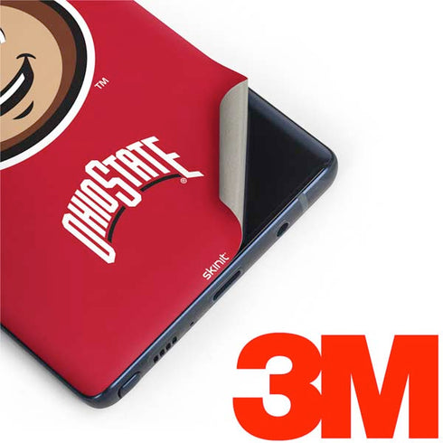 Ohio State University OSUBuckeyes Light Grey Galaxy Note 9 Skin
