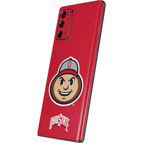 Ohio State University OSUBuckeyes Light Grey Galaxy Note20 5G Skin