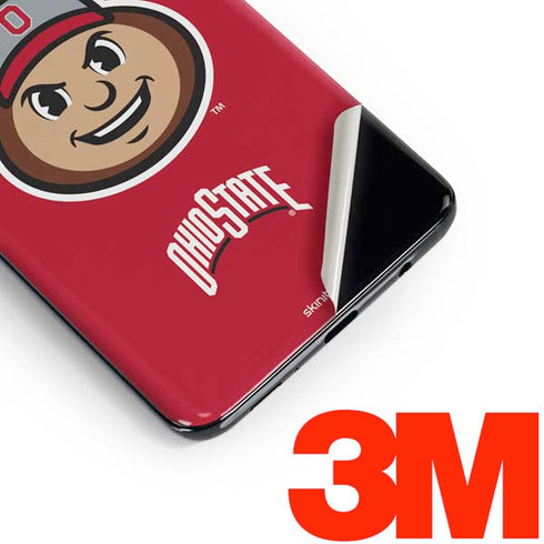 Ohio State University OSUBuckeyes Light Grey Galaxy S10 Plus Skin