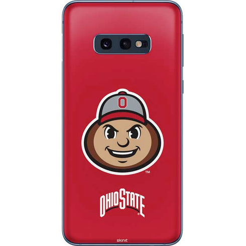 Ohio State University OSUBuckeyes Light Grey Galaxy S10e Skin