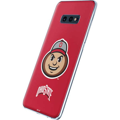 Ohio State University OSUBuckeyes Light Grey Galaxy S10e Skin