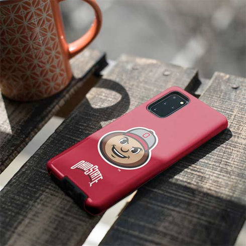 Ohio State University OSUBuckeyes Light Grey Galaxy S20 Plus Pro Case