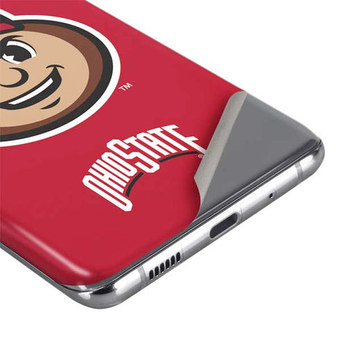 Ohio State University OSUBuckeyes Light Grey Galaxy S20 Plus Skin