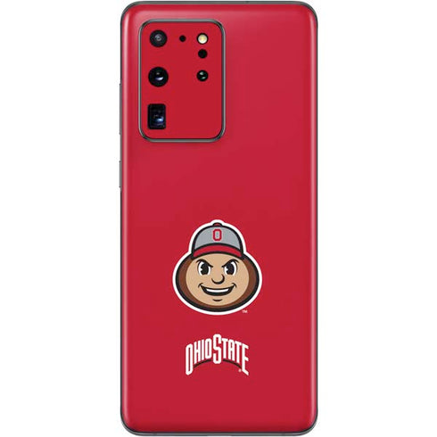 Ohio State University OSUBuckeyes Light Grey Galaxy S20 Ultra 5G Skin