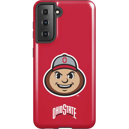 Ohio State University OSUBuckeyes Light Grey Galaxy S21 5G Pro Case