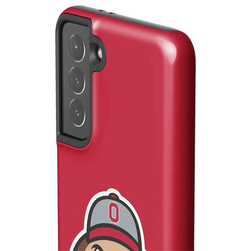 Ohio State University OSUBuckeyes Light Grey Galaxy S21 5G Pro Case