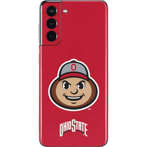 Ohio State University OSUBuckeyes Light Grey Galaxy S21 5G Skin