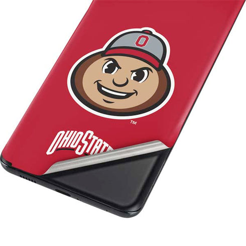 Ohio State University OSUBuckeyes Light Grey Galaxy S21 Plus 5G Skin