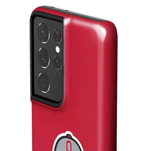 Ohio State University OSUBuckeyes Light Grey Galaxy S21 Ultra 5G Pro Case