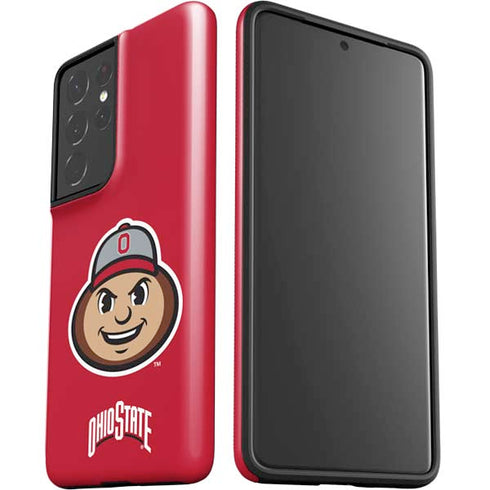 Ohio State University OSUBuckeyes Light Grey Galaxy S21 Ultra 5G Pro Case