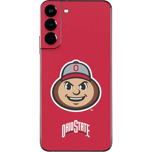 Ohio State University OSUBuckeyes Light Grey Galaxy S22 Plus Skin