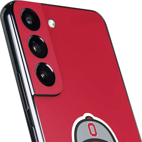 Ohio State University OSUBuckeyes Light Grey Galaxy S22 Plus Skin