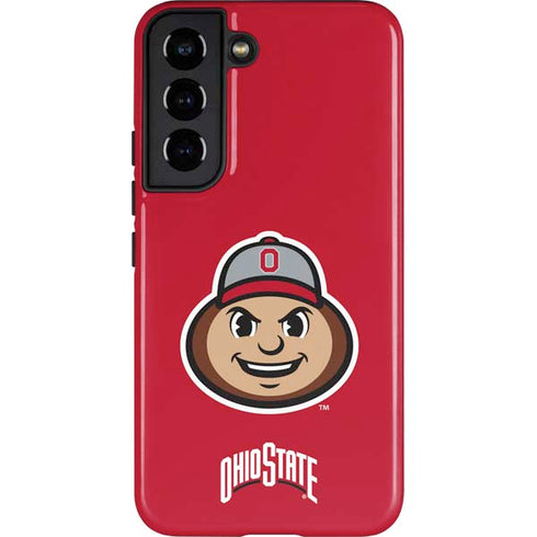 Ohio State University OSUBuckeyes Light Grey Galaxy S22 Pro Case