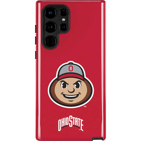 Ohio State University OSUBuckeyes Light Grey Galaxy S22 Ultra Pro Case