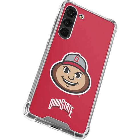 Ohio State University OSUBuckeyes Light Grey Galaxy S23 Plus Clear Case