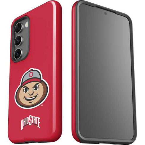 Ohio State University OSUBuckeyes Light Grey Galaxy S23 Plus Pro Case