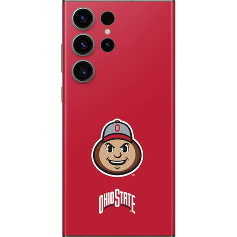 Ohio State University OSUBuckeyes Light Grey Galaxy S23 Ultra Skin