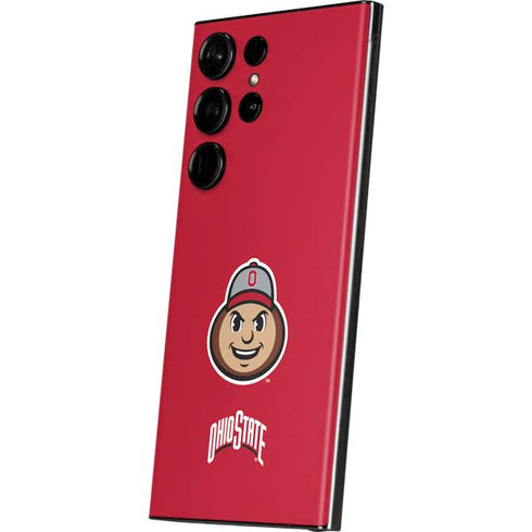 Ohio State University OSUBuckeyes Light Grey Galaxy S23 Ultra Skin