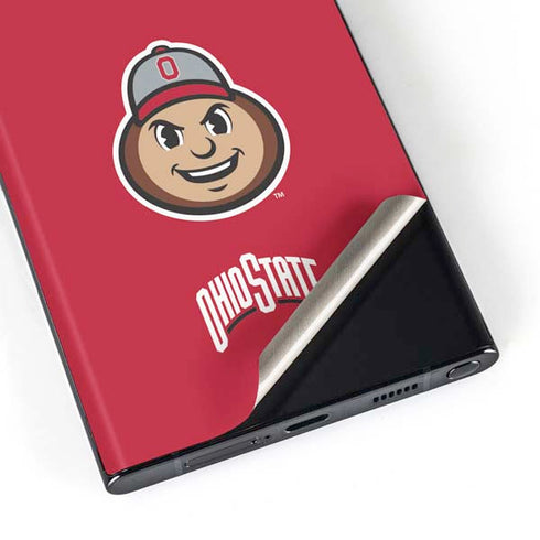 Ohio State University OSUBuckeyes Light Grey Galaxy Skins