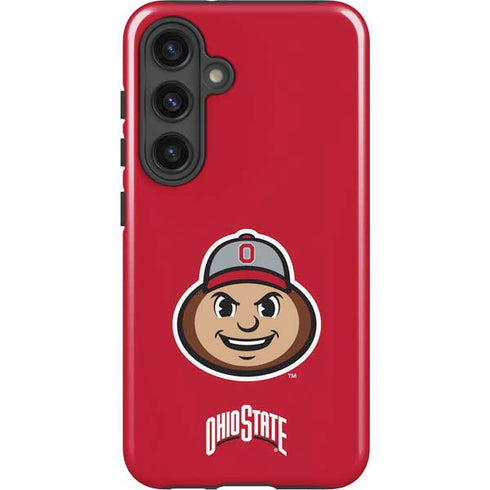 Ohio State University OSUBuckeyes Light Grey Galaxy S25 Impact Case