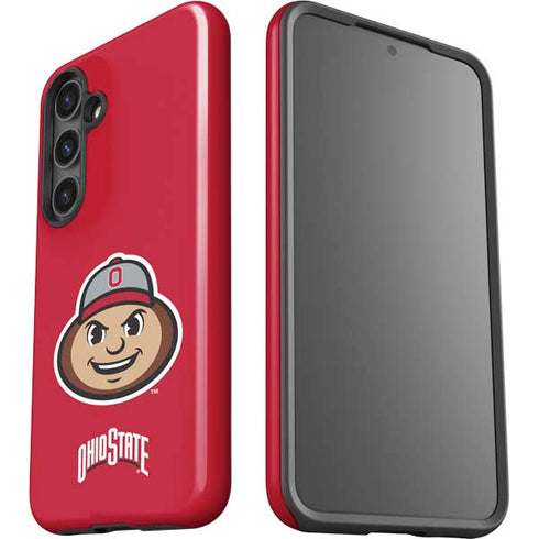 Ohio State University OSUBuckeyes Light Grey Galaxy S25 Impact Case