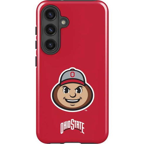 Ohio State University OSUBuckeyes Light Grey Galaxy S25 Plus Impact Case