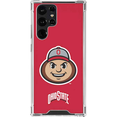 Ohio State University OSUBuckeyes Light Grey Galaxy S24 Ultra Clear Case
