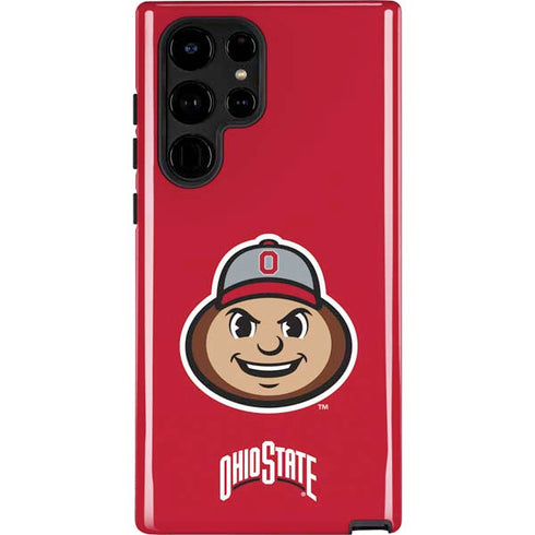Ohio State University OSUBuckeyes Light Grey Galaxy S24 Ultra Impact Case