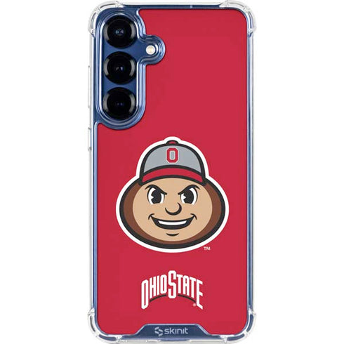 Ohio State University OSUBuckeyes Light Grey Galaxy S25 Plus Clear Case