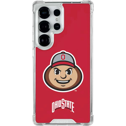 Ohio State University OSUBuckeyes Light Grey Galaxy S25 Ultra Clear Case