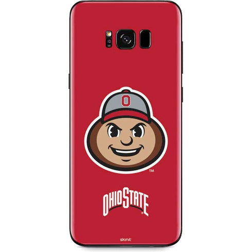 Ohio State University OSUBuckeyes Light Grey Galaxy S8 Plus Skin