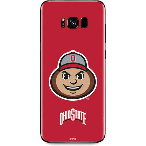 Ohio State University OSUBuckeyes Light Grey Galaxy S8 Skin